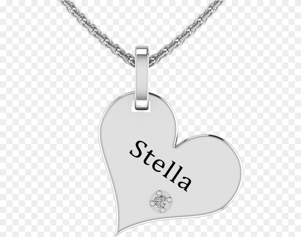 Solid Sterling Silver Engraved Heart Shaped Necklace Locket, Accessories, Jewelry, Pendant Png Image