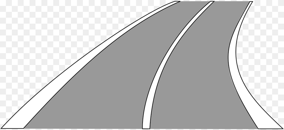 Solid Travel Lane Middle Amp Travel Lane Boundary Right Crossing Not Permitted Clipart, Freeway, Road, Tarmac, Bow Free Png