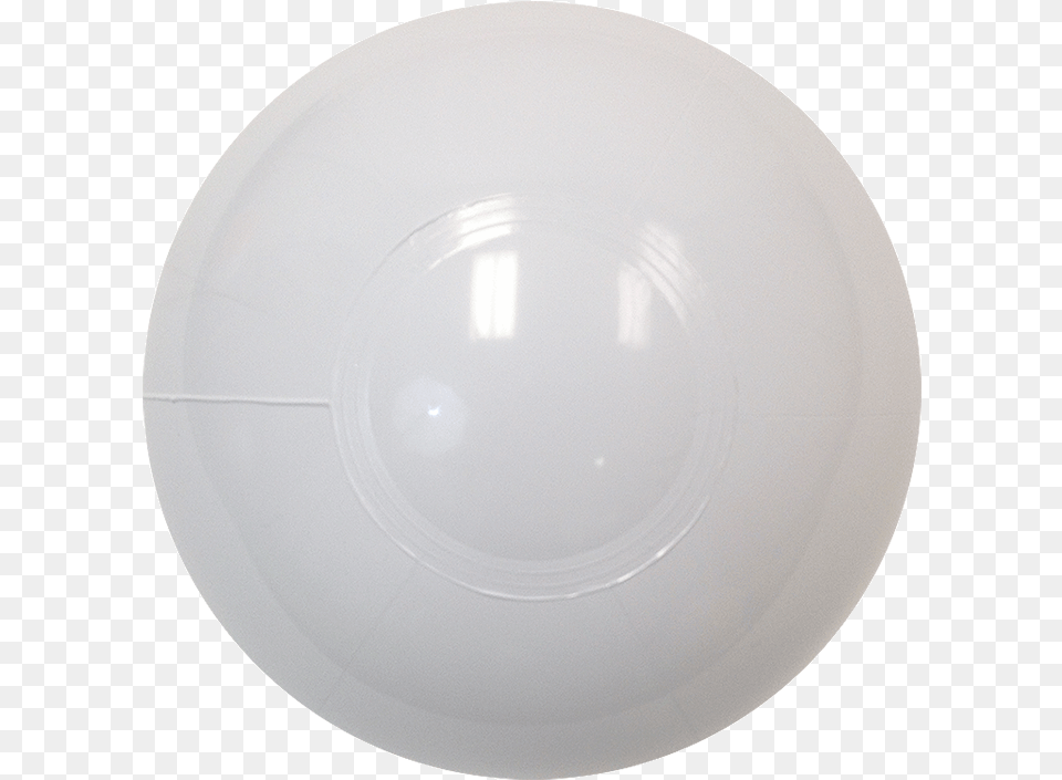 Solid White Beach Balls Circle, Art, Plate, Porcelain, Pottery Free Png Download