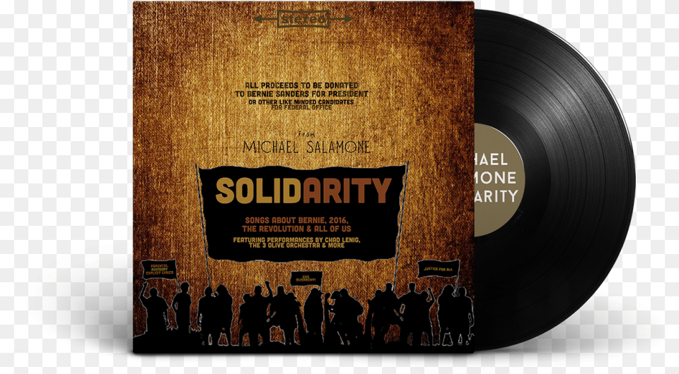 Solidarity Label, Advertisement, Poster, Person, Disk Png Image
