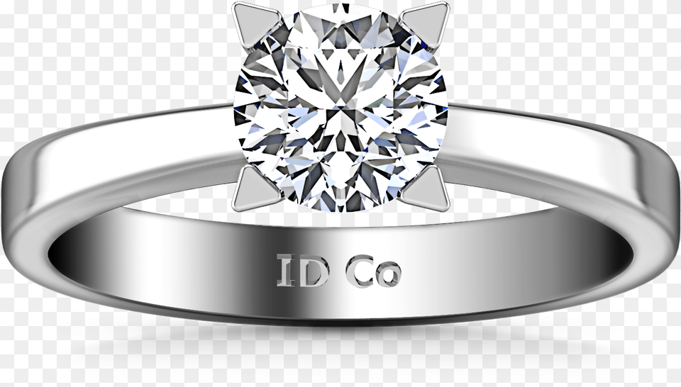 Solitaire Engagement Ring Icon 14k White Gold Ring, Accessories, Diamond, Gemstone, Jewelry Free Png