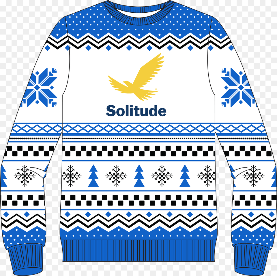Solitude Ugly Sweater Christmas Drive Long Sleeve, Clothing, Knitwear, Sweatshirt, Animal Free Png Download