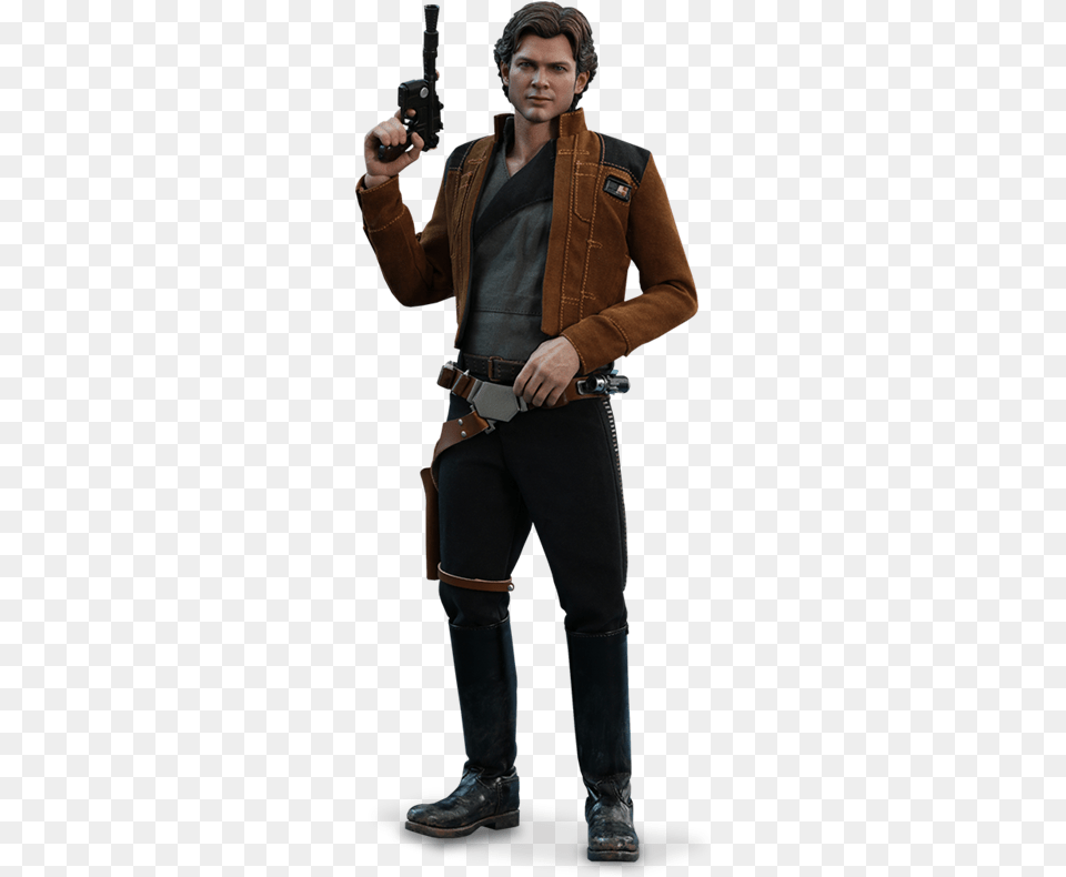 Solo A Star Wars Story Movie Han Solo, Weapon, Jacket, Handgun, Gun Free Transparent Png