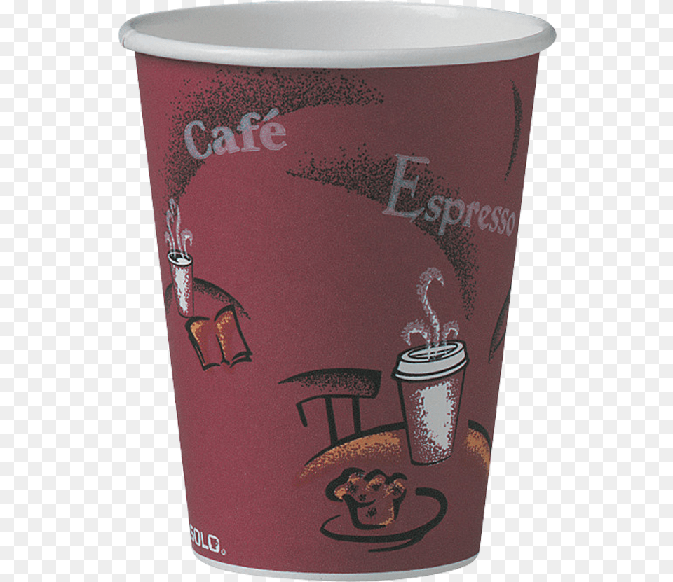 Solo Bistro Poly Hot Cups Solo Cup Company 412sin Bistro Design Hot Drink Cups, Disposable Cup, Beverage, Coffee, Coffee Cup Free Png