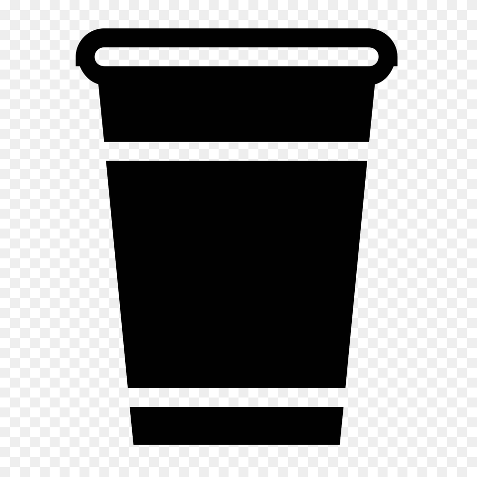 Solo Cup Filled Icon, Gray Png