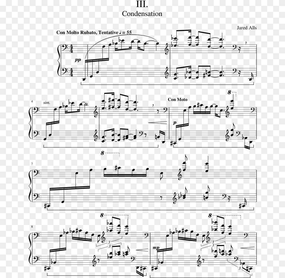 Solo John Powell Sheet Music, Gray Free Transparent Png