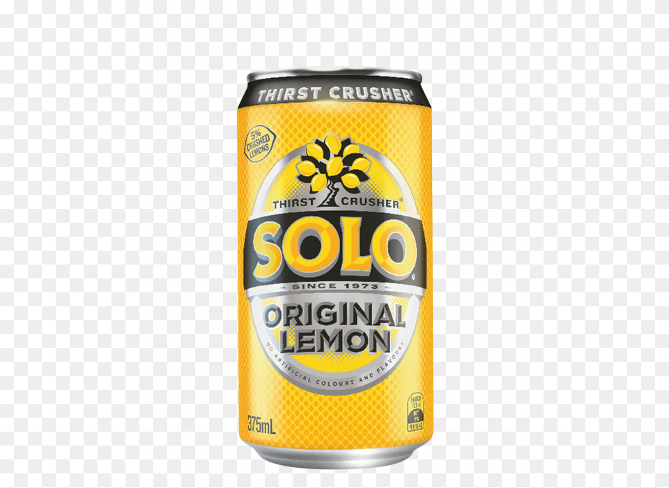 Solo Lemon 24 X 375ml Cans Solo Lemon, Alcohol, Beer, Beverage, Lager Png Image