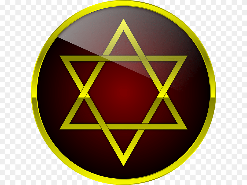 Solomon Hexagram Symbol Star Seal Sign Hammer And Sickle In David Star, Star Symbol, Disk Png