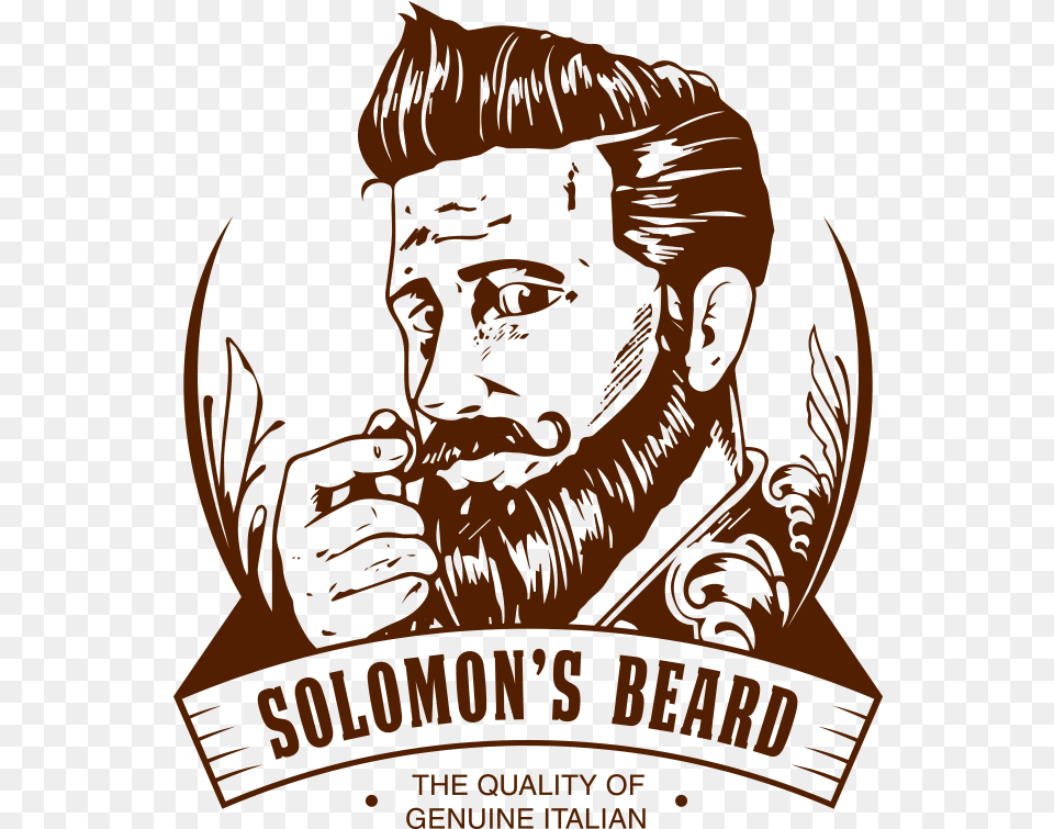 Solomon S Beard Download Solomons Beard, Advertisement, Poster, Person, Logo Free Png