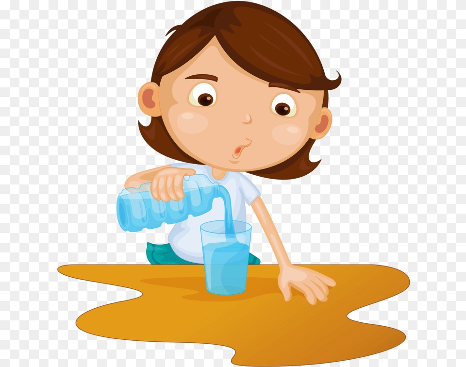 Soloveika Cartoon Picture Of Pouring Pouring Water Clipart, Cleaning, Face, Head, Person Png