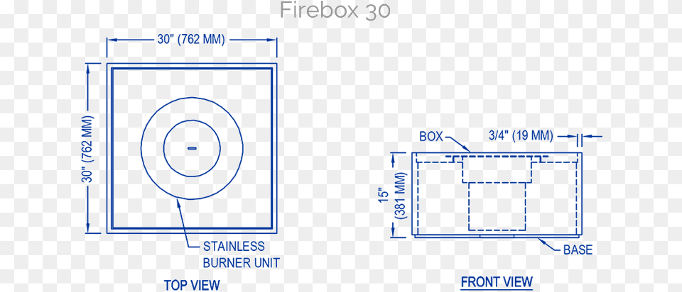 Solus Firebox Technical Drawing Fire Pit Dimensions Mm, Cad Diagram, Diagram, Chart, Plot Free Png Download