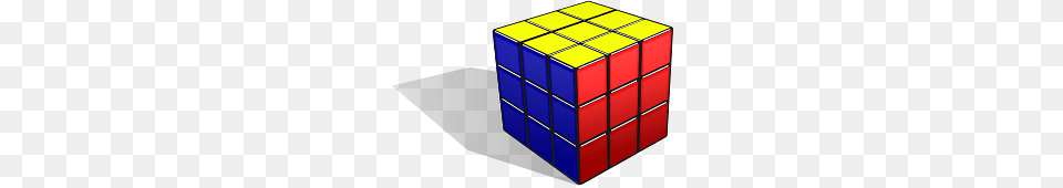 Solved Rubiks Cube With Large Shadow, Toy, Rubix Cube Png