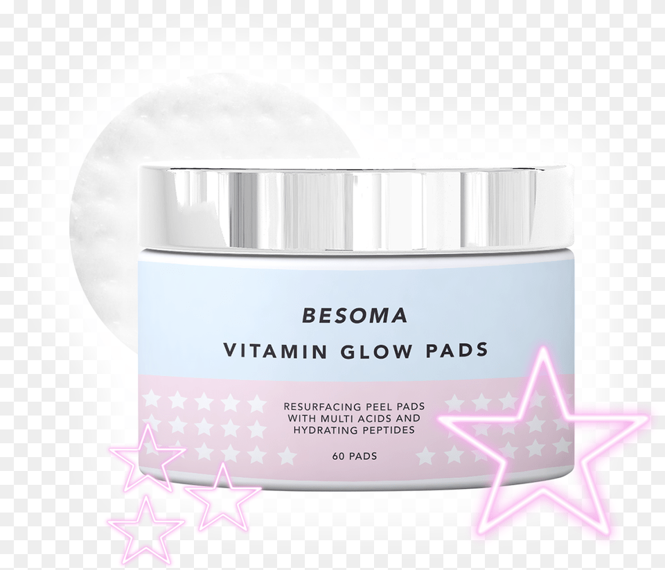 Soma Vitamin Glow Pads, Bottle, Lotion, Face, Head Png