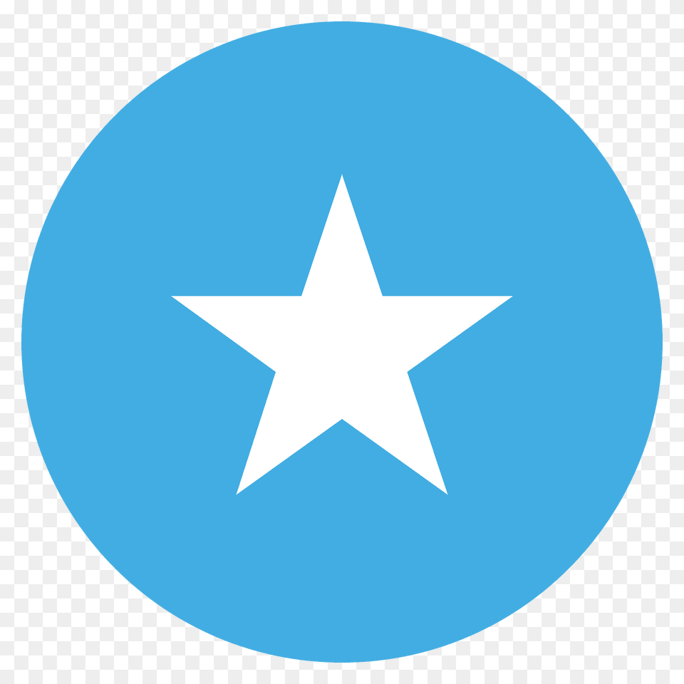 Somalia Flag Emoji Clipart, Star Symbol, Symbol, Disk Free Transparent Png