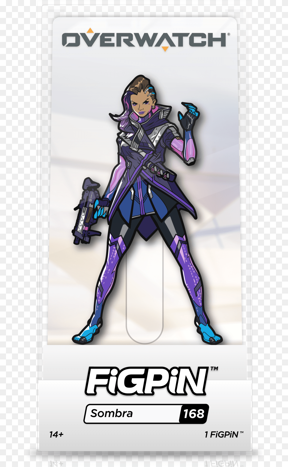 Sombra Figpin Figpin Overwatch, Publication, Book, Comics, Adult Png Image