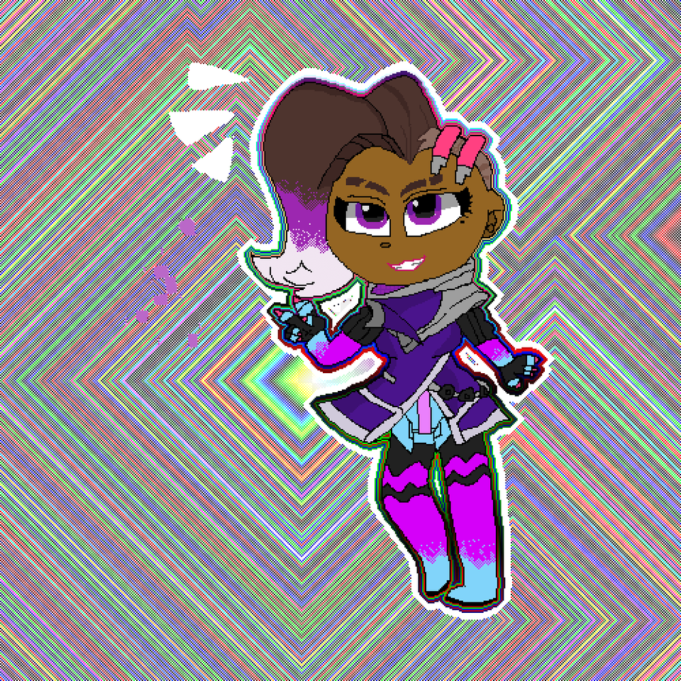 Sombra From Overwach Sombra, Art, Graphics, Purple, Baby Free Png