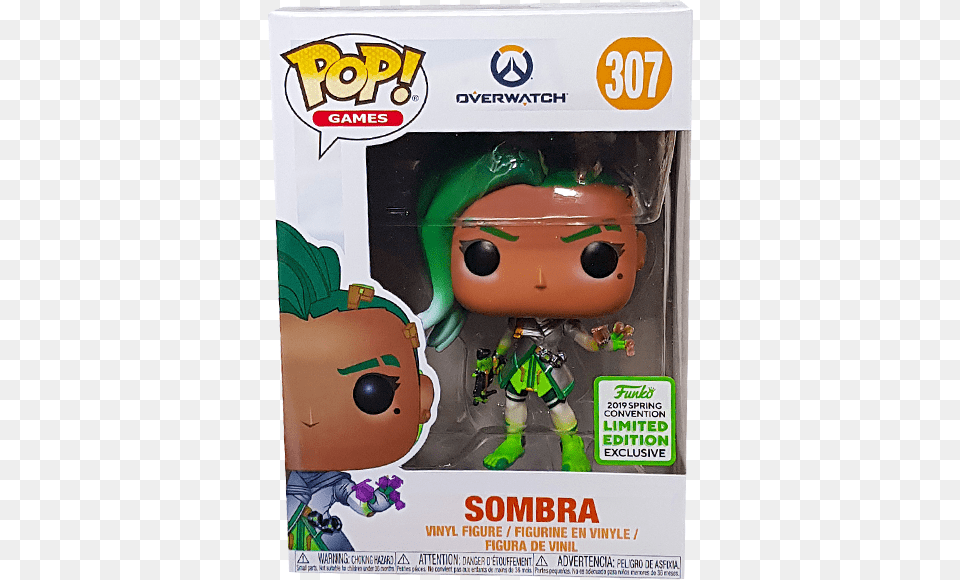 Sombra Glitch Funko Pop, Advertisement, Poster, Person, Toy Png