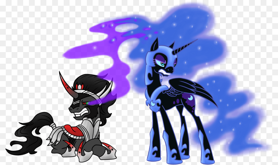 Sombra Mlp Nightmare Moon And King Sombra Free Png Download