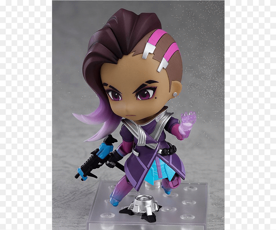 Sombra Nendoroid By Good Smile Company Sombra Overwatch, Baby, Person, Figurine, Face Free Png