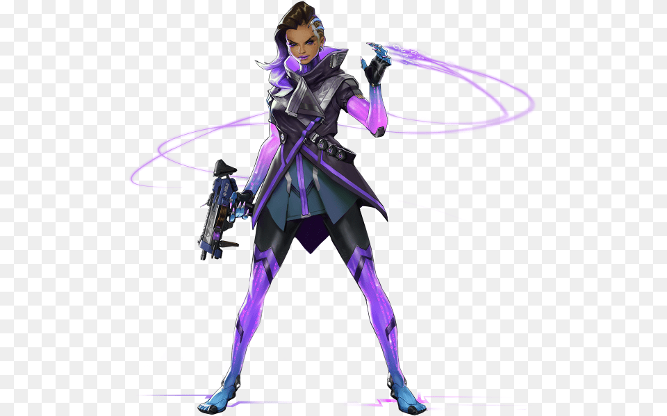 Sombra Overwatch, Purple, Adult, Person, Woman Free Transparent Png
