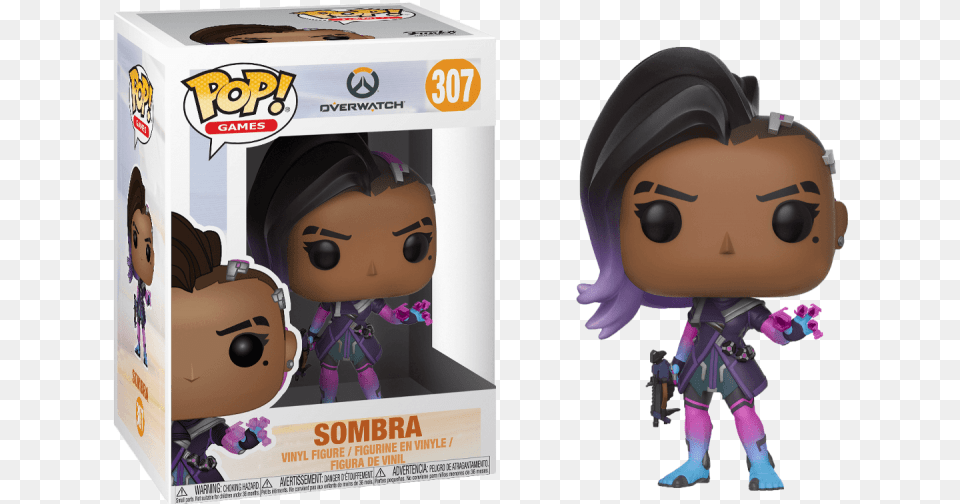 Sombra Overwatch Funko Pop, Toy, Doll, Person, Baby Free Transparent Png