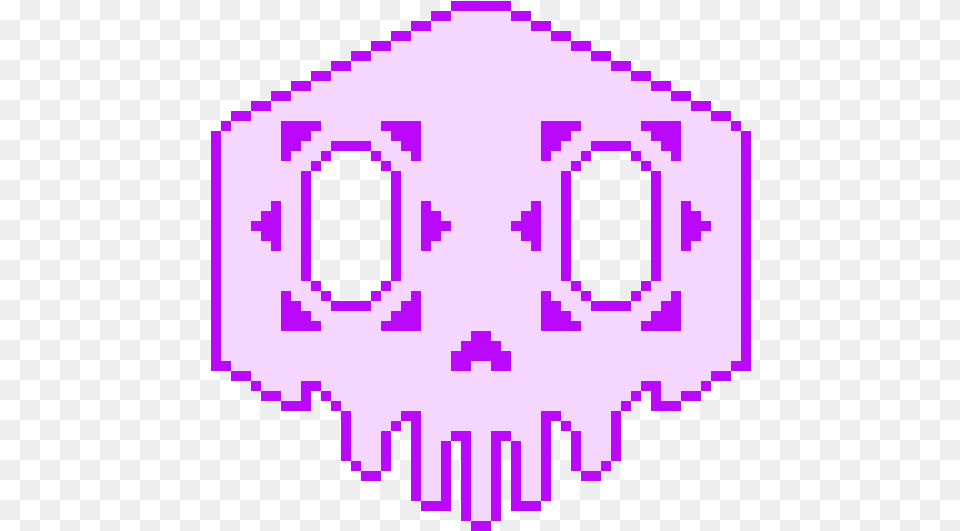Sombra Skull Pikachu Pixel Art Black And White, Purple Png Image