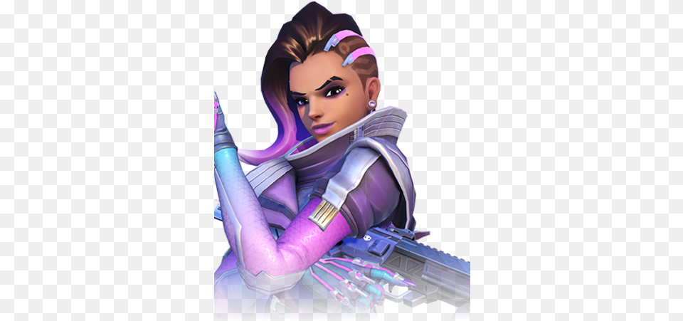 Sombra Video Game Characters Wiki Fandom Sombra From Overwatch, Book, Comics, Publication, Adult Free Png
