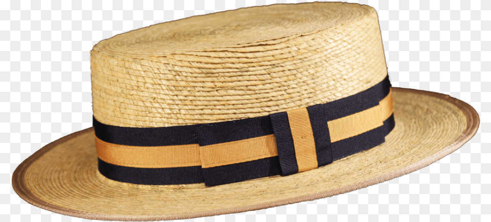 Sombrero Canotier Palma Natural Dorado Canotie, Clothing, Hat, Sun Hat Png Image