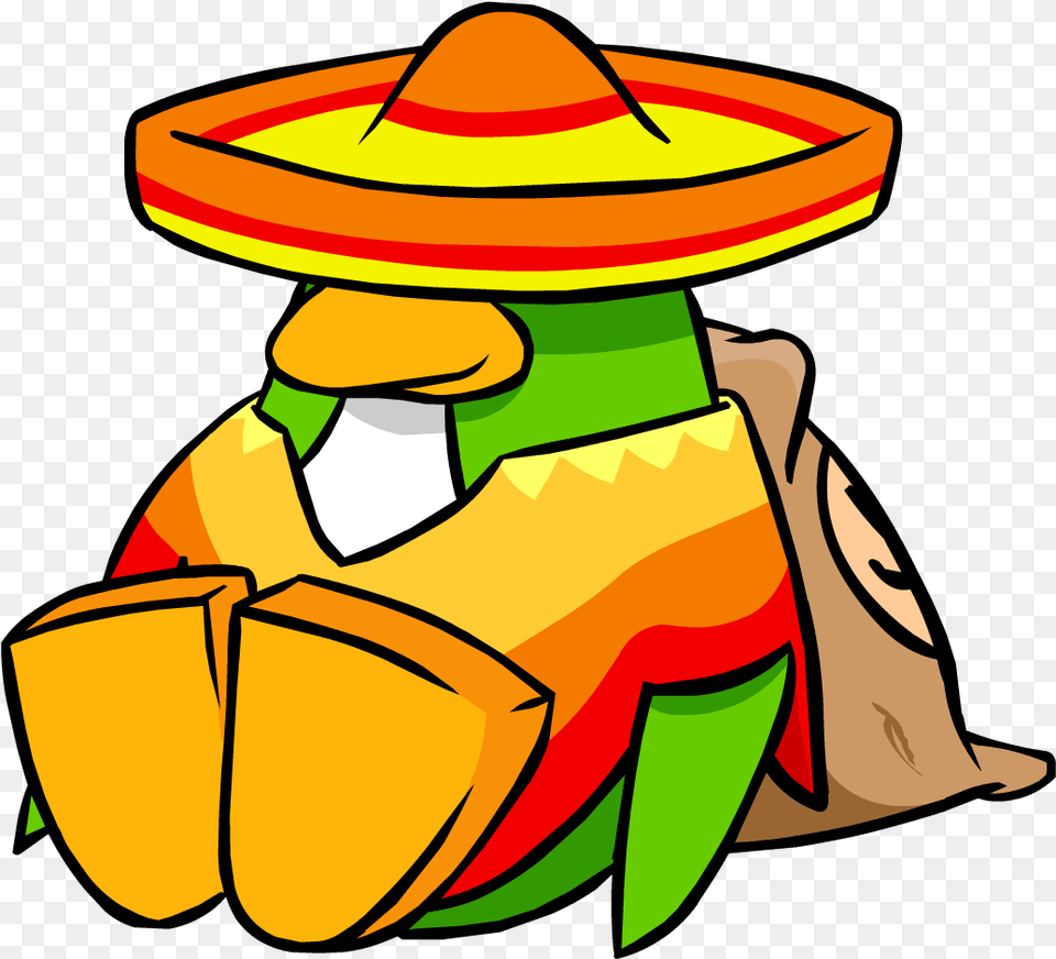 Sombrero Club Penguin Wiki Club Penguin Sombrero, Clothing, Hat, Person Free Png Download