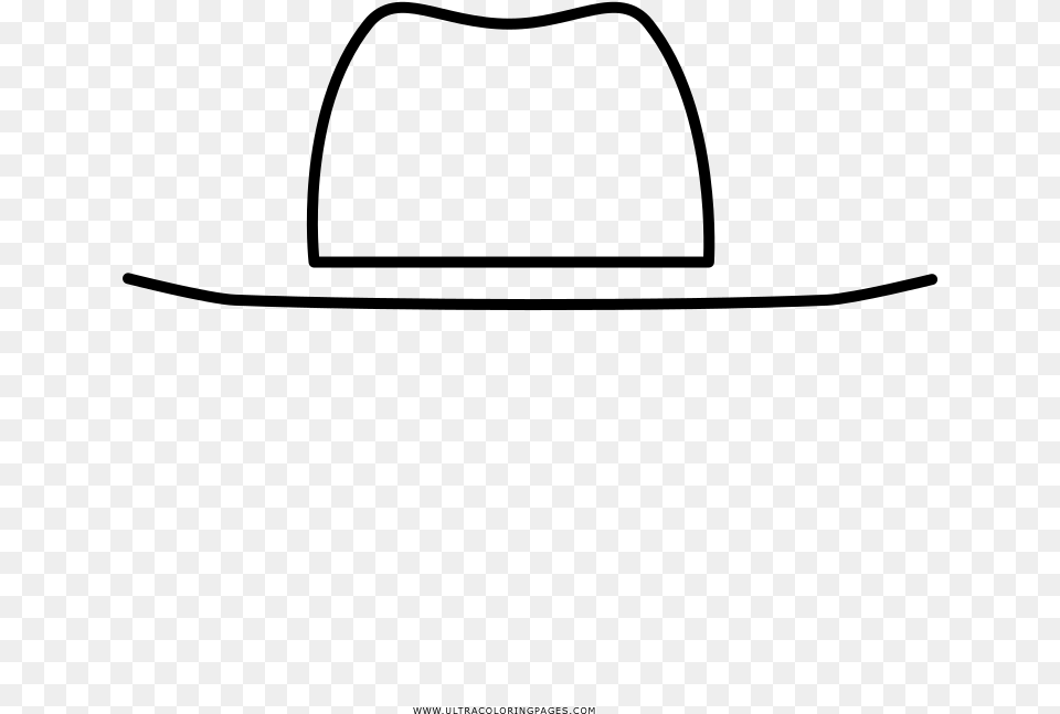 Sombrero De Vaquero Pgina Para Colorear Line Art, Gray Png Image