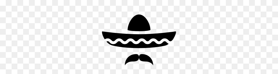 Sombrero Icon Visual Mexican Clip Art And Art, Gray Png