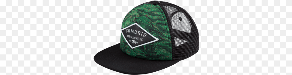 Sombrio Men39s Cypress Flatbrim Green Grizzly Camo Sombrio Men39s Cypress Flatbrim Hat, Baseball Cap, Cap, Clothing Png Image