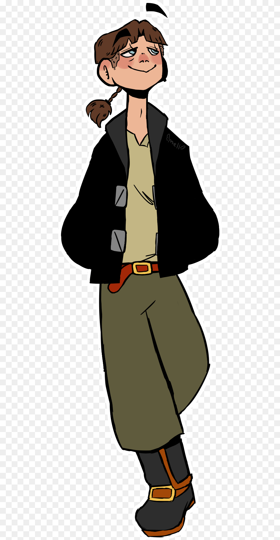 Some Art I Did Of Jim Hawkins Mulan And My Character Cartoon, Publication, Book, Clothing, Coat Png