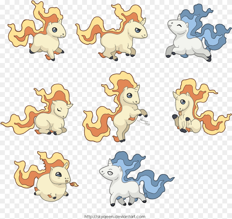 Some Chibi Rapidash By Mysweetqueen Chibi Ponyta, Baby, Person, Pattern, Face Free Transparent Png