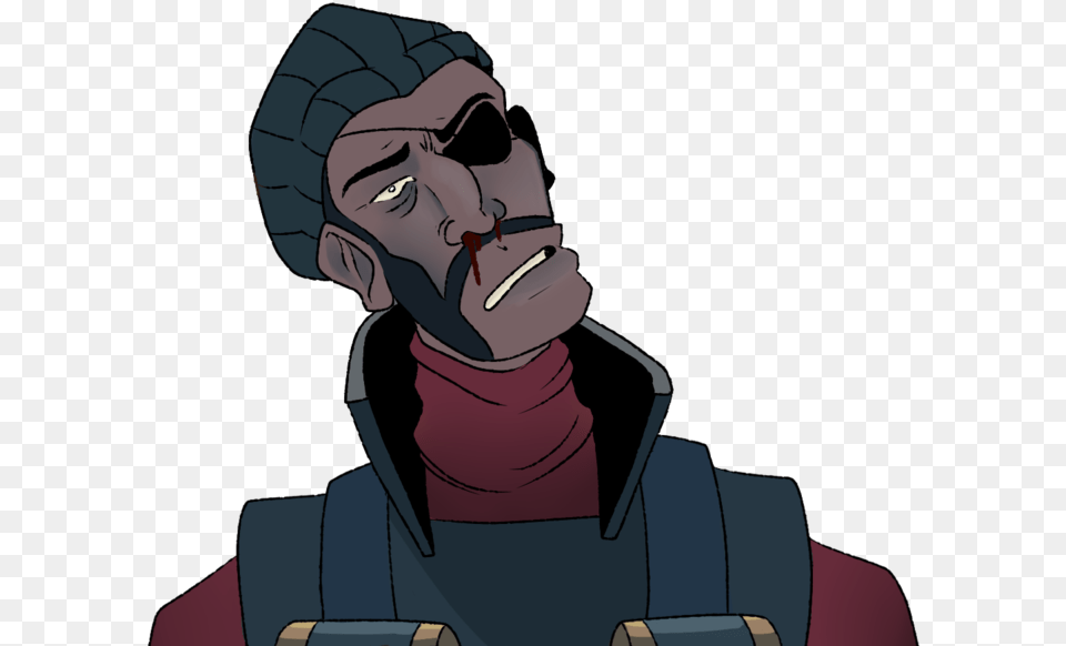 Some Demoman Art I Drew Today For A Video Im Working Cartoon, Adult, Male, Man, Person Free Png