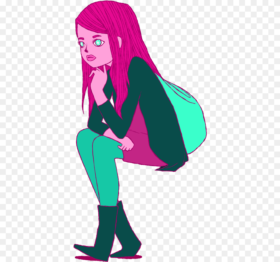 Some Fashionable Cool Girlscentaursaliens Whatever Illustration, Book, Comics, Publication, Adult Free Png