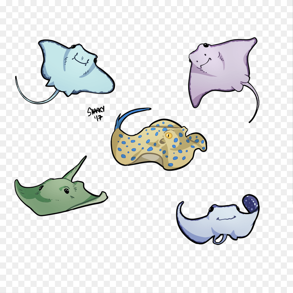 Some Flappy Soft Sea Pancakes Requested By Caffeinated Photon Stingray Sticker, Animal, Fish, Manta Ray, Sea Life Free Png