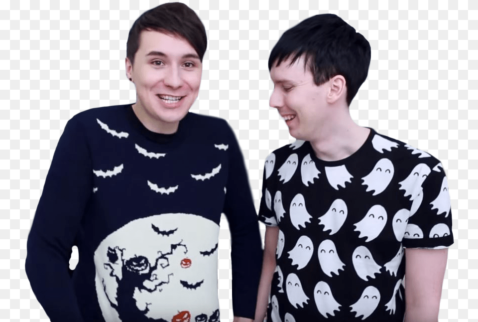 Some Halloween Baking 2014 Pics For One Of You Guys Dan And Phil Transparent, Laughing, T-shirt, Clothing, Face Png