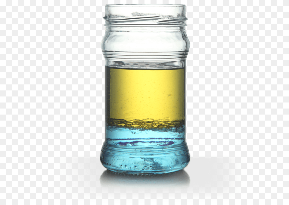 Some Hydrocarbons Will Float On The Top Of The Water Oil And Water Experiment, Glass, Jar, Alcohol, Beer Png Image