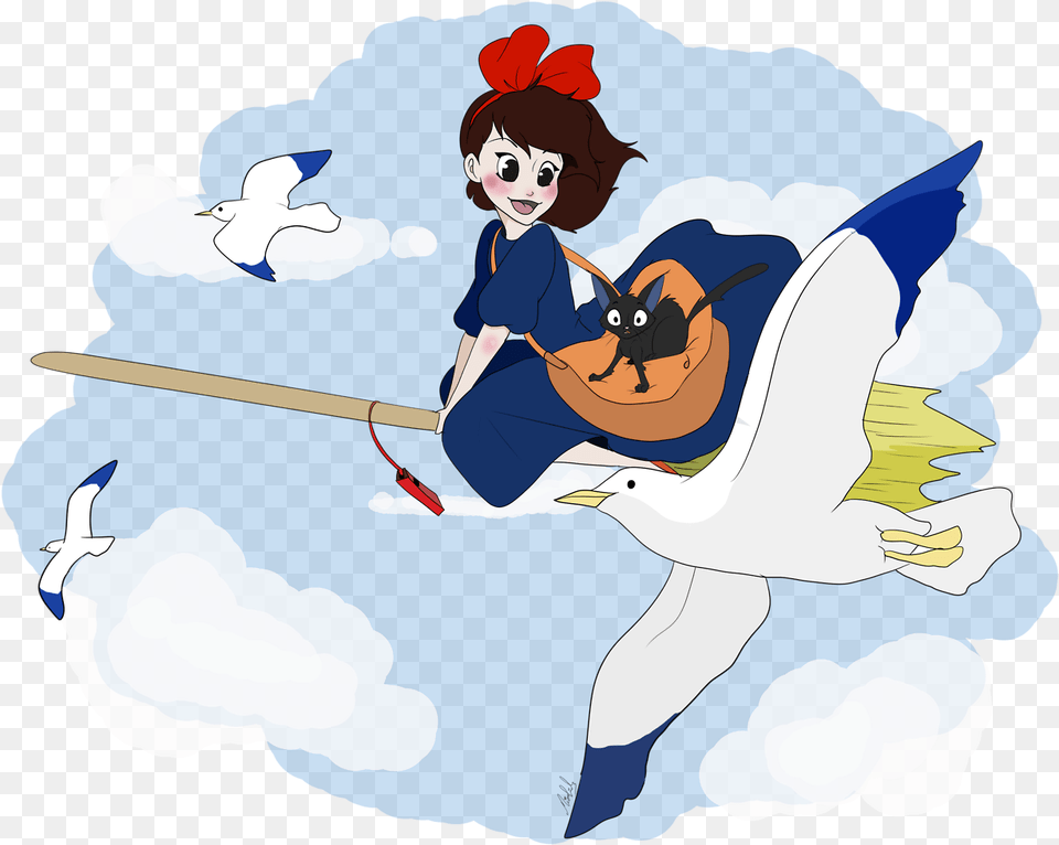 Some More Fan Art This Time Of Kiki S Delivery Service Cartoon, Face, Head, Person, Baby Free Png