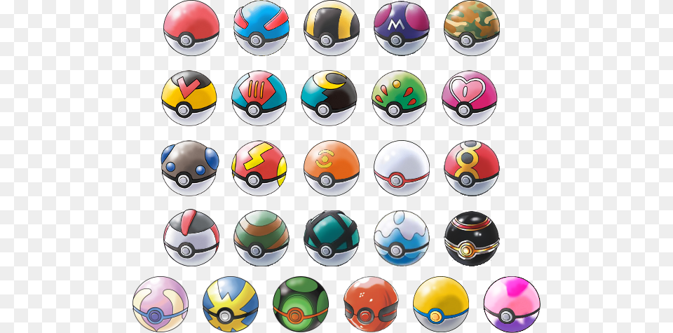 Some Of The Poke Balls In This Picture Is Not Real Pokemon Ball Drawings Easy, Sphere Free Transparent Png