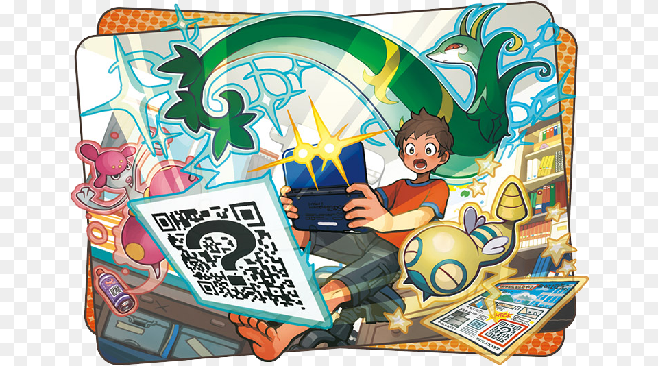 Some Of The Pokmon That Appear Insun And Moon Are Pokemon Sun Qr Codes, Book, Comics, Publication, Art Free Transparent Png