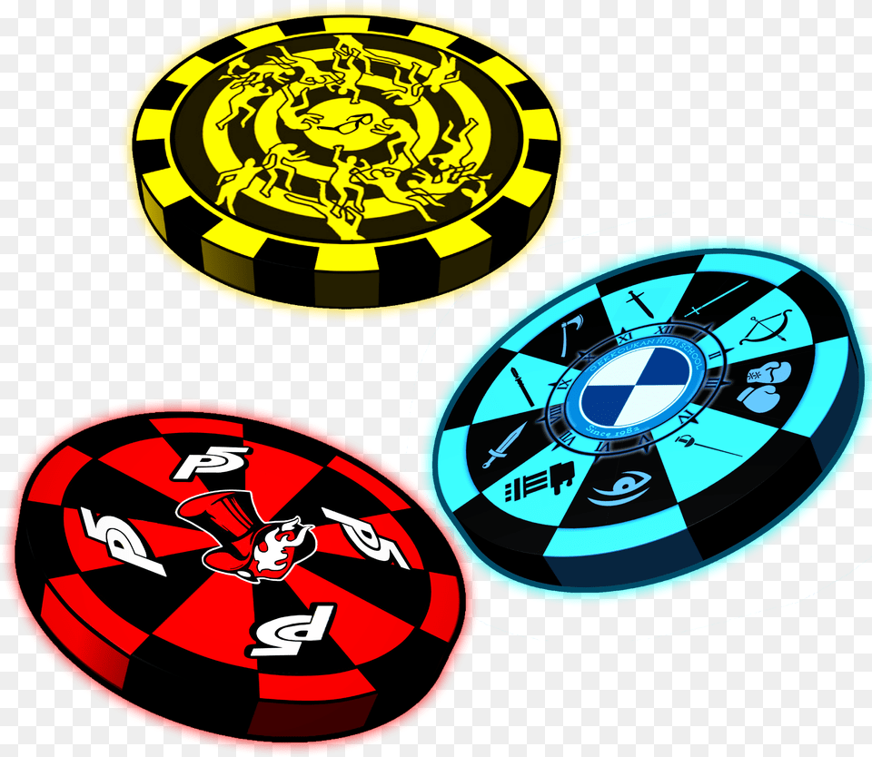 Some Persona Designed Poker Chips I Made Recently My Fav Is Persona 5 Poker Chips, Machine, Wheel Free Png Download