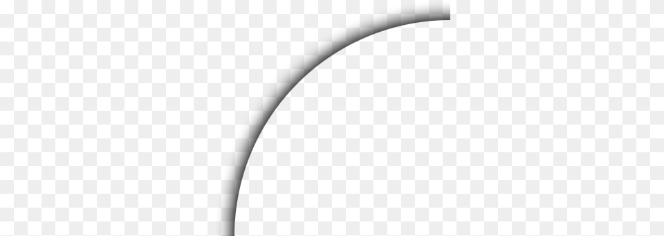 Some Quarter Circles Half Circle Shadow, Gray Free Png Download