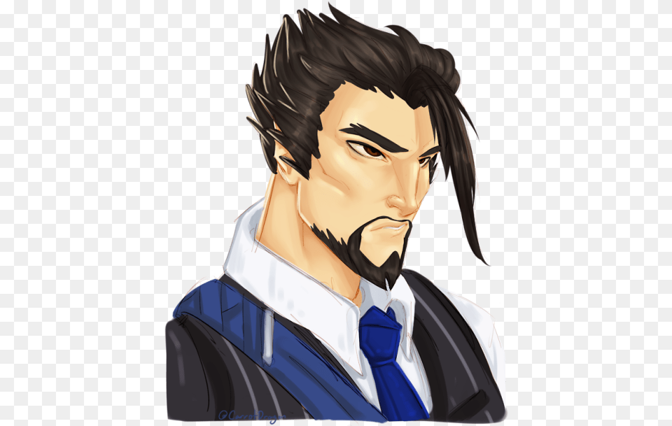Some Scion Hanzo What A B Ab E Drawn By Carrotdragon Cartoon, Accessories, Publication, Person, Man Free Png