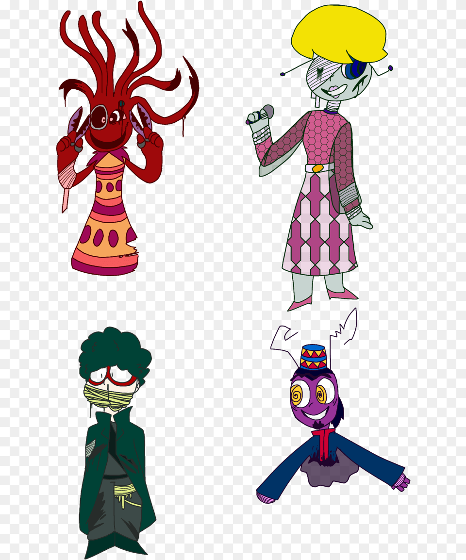 Some Teacher Designs For This Parappa Horror Au Thing Cartoon, Book, Comics, Publication, Person Png Image