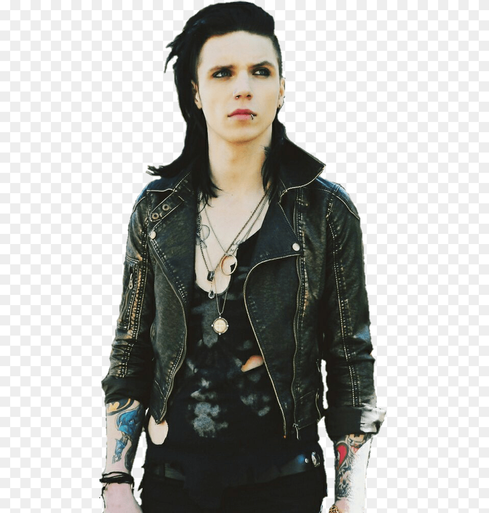 Some Pictures Of Andy Biersack, Clothing, Coat, Jacket, Accessories Free Transparent Png