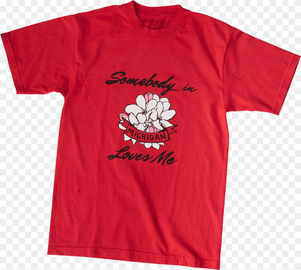 Somebody In Michigan Loves Me Active Shirt, Clothing, T-shirt Free Transparent Png