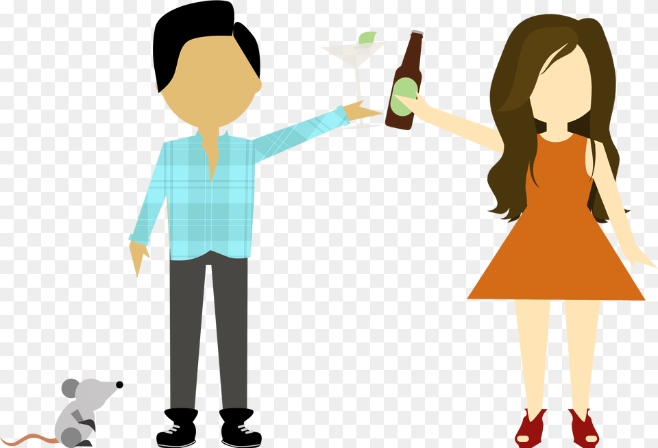 Somehow Amid The Skyscrapers Eucalyptus Cocktails Cartoon, Adult, Person, Woman, Female Free Transparent Png