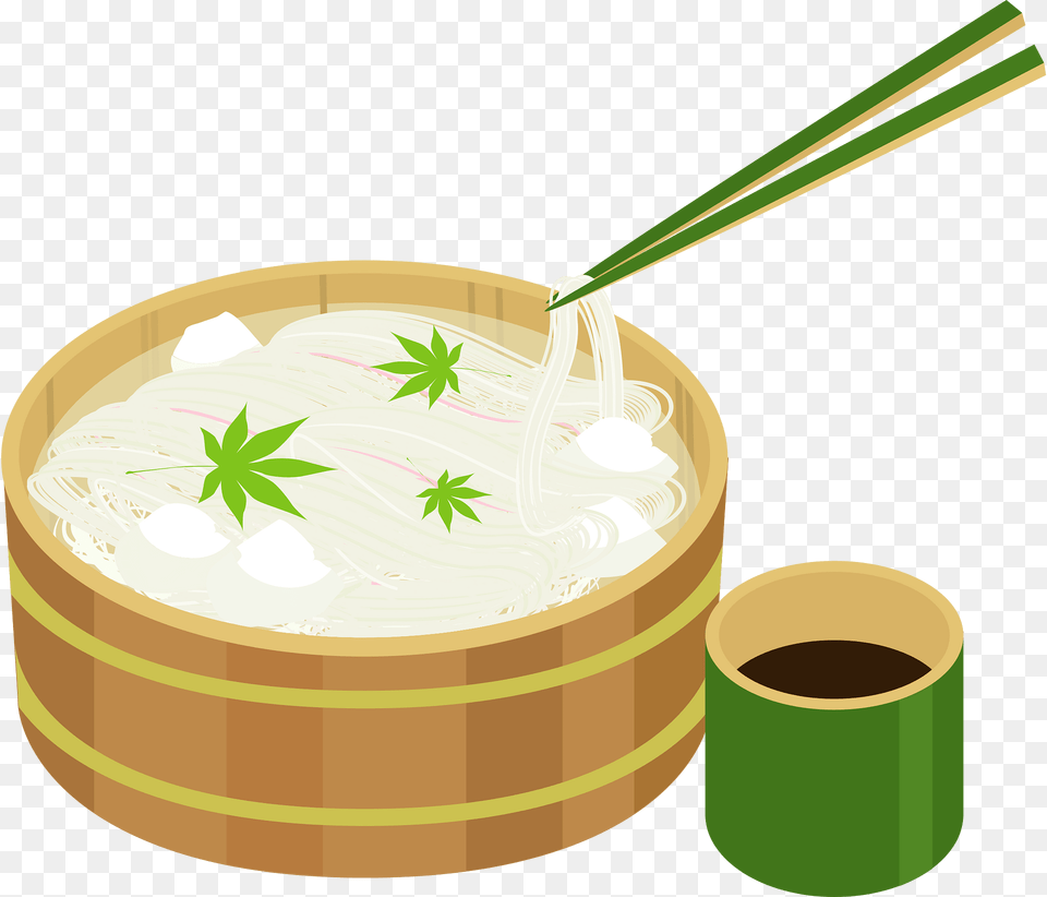 Somen Japanese Noodle Clipart, Food, Meal, Dish, Tape Png Image